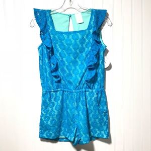 Pony Tails Lace Romper for Girls Size 12